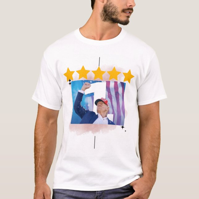 T-shirt Chemise de la victoire de Trump (Devant)