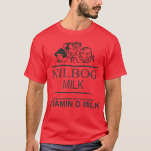 T-shirt Chemise de lait de NILBOG (édition rouge spécial
