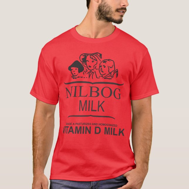 T-shirt Chemise de lait de NILBOG (édition rouge spéciale (Devant)