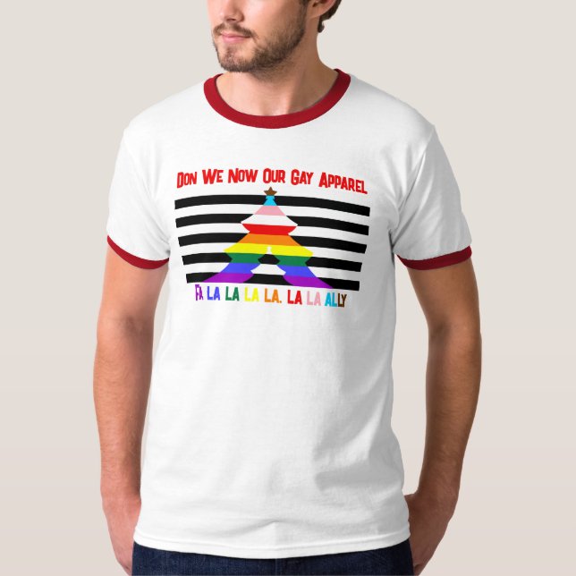 T-shirt Chemise de l'Allié de Noël "Fa la la ally" (Devant)