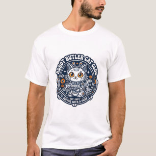 T-shirt Chemise de l'amant de chat de robot de majordome -
