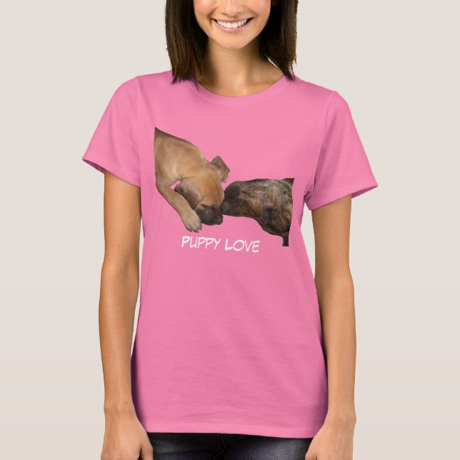 T-shirt Chemise de l'amour du chiot (Devant)