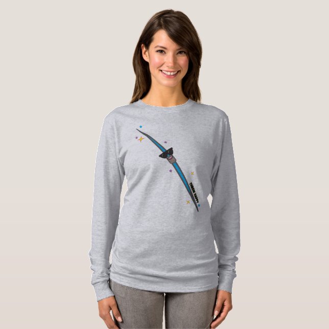 T-shirt Chemise de lanceur de javelot de Kawaii (Devant entier)