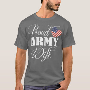 T-shirt Chemise de l'armée - Fier Jour de la femme de l'ar