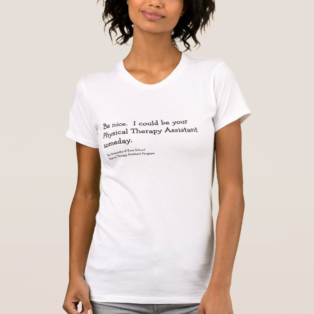 T-shirt Chemise de l'Assistant de thérapie physique person (Devant)