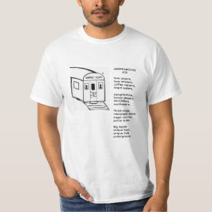 T-shirt Chemise de l'aventure touristique dans le métro