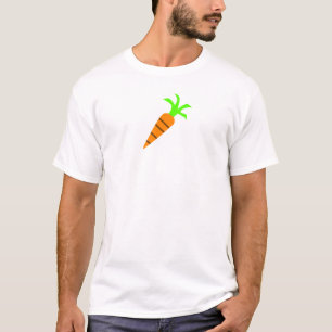 T-shirt Chemise de légume de carotte de vecteur