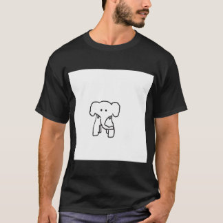 T-shirt chemise de l'éléphant des hommes