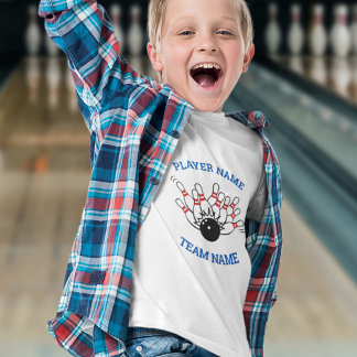 T-shirt Chemise de l'équipe de bowling pour enfants person