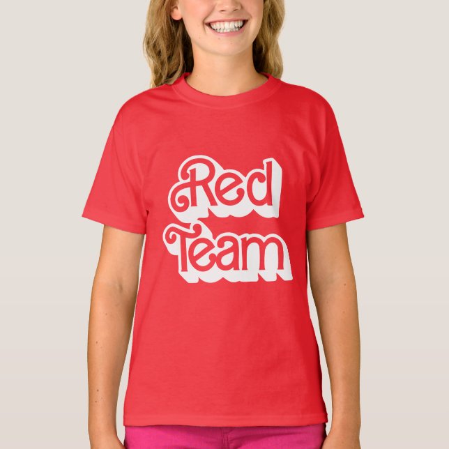 T-shirt Chemise de l'équipe rouge de guerre couleur (Devant)