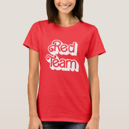 T-shirt Chemise de l'équipe rouge de guerre couleur