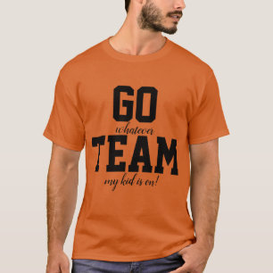 T-shirt Chemise de l'équipe sportive parente