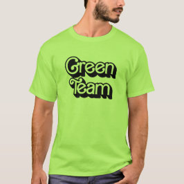 T-shirt Chemise de l'équipe verte de guerre couleur