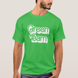 T-shirt Chemise de l'équipe verte de guerre couleur