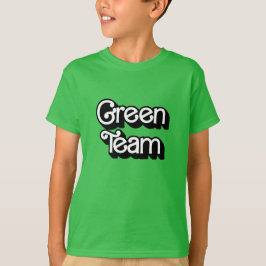 T-shirt Chemise de l'équipe verte de guerre couleur