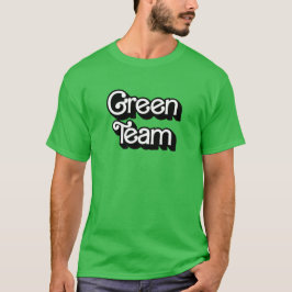 T-shirt Chemise de l'équipe verte de guerre couleur