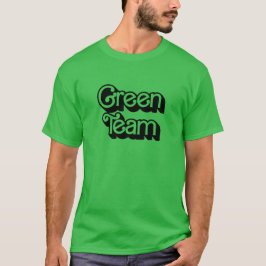 T-shirt Chemise de l'équipe verte de guerre couleur