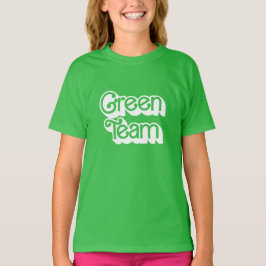 T-shirt Chemise de l'équipe verte de guerre couleur