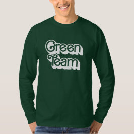 T-shirt Chemise de l'équipe verte de guerre couleur