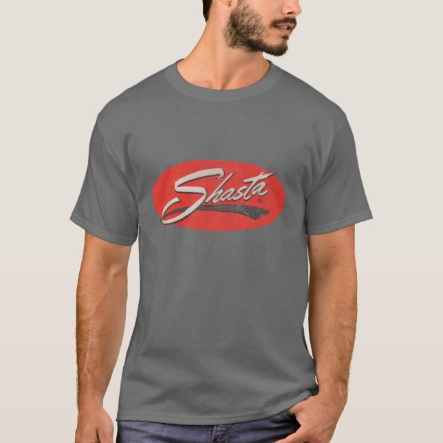 T-shirt Chemise de logo affligée par cru de Shasta (Devant)
