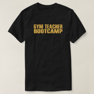 T-shirt Chemise de Logo de Bootcamp de Prof de Gym
