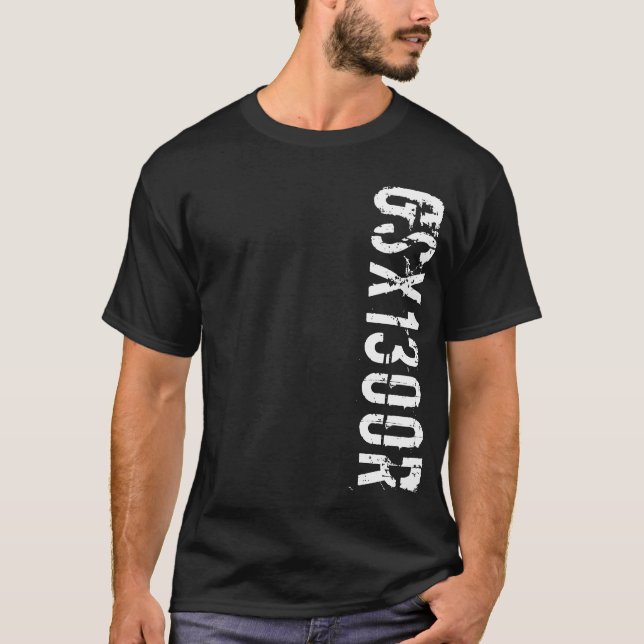 T-shirt Chemise de logo de GSX1300R Vert (Devant)