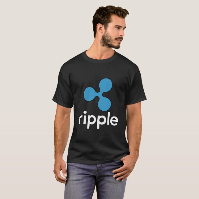 T-shirt Chemise de logo de l'ondulation XRP (Devant entier)