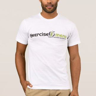 T-shirt Chemise de logo de menu d'exercice