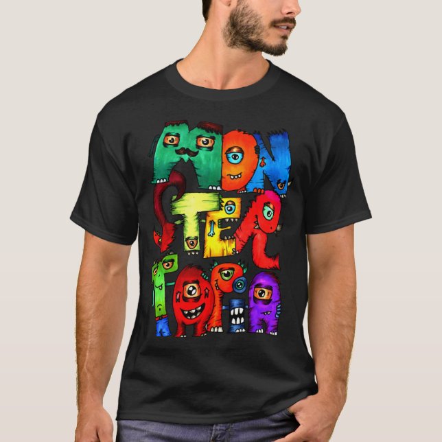 T-shirt Chemise de logo de MonsterTopia (Devant)