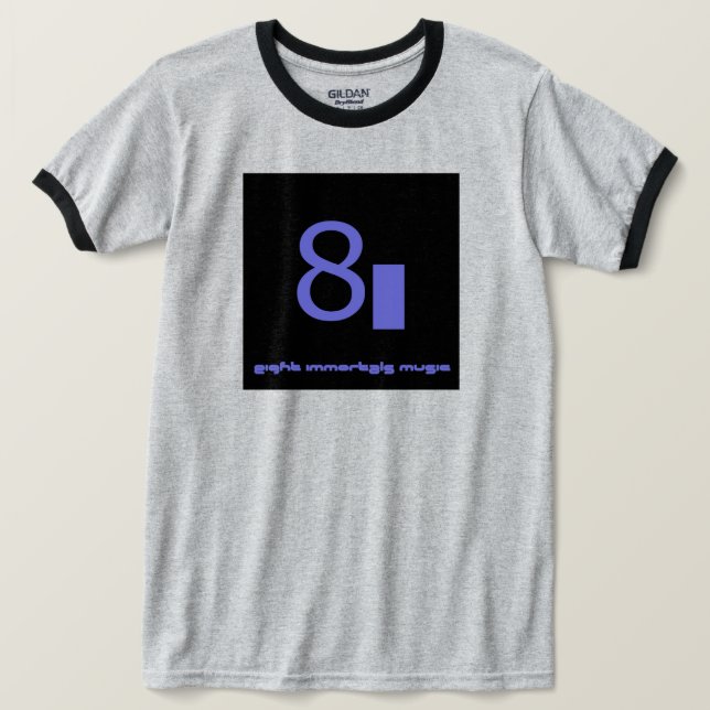 T-shirt Chemise de logo de musique de huit Immortals (Design devant)