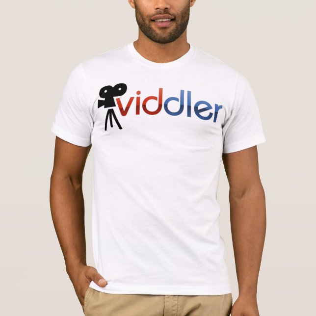 T-shirt chemise de logo de Viddler.com (Devant)