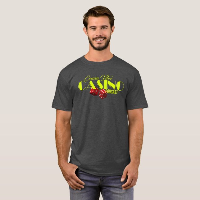 T-shirt Chemise de logo du casino de Vito de cousin (Devant entier)