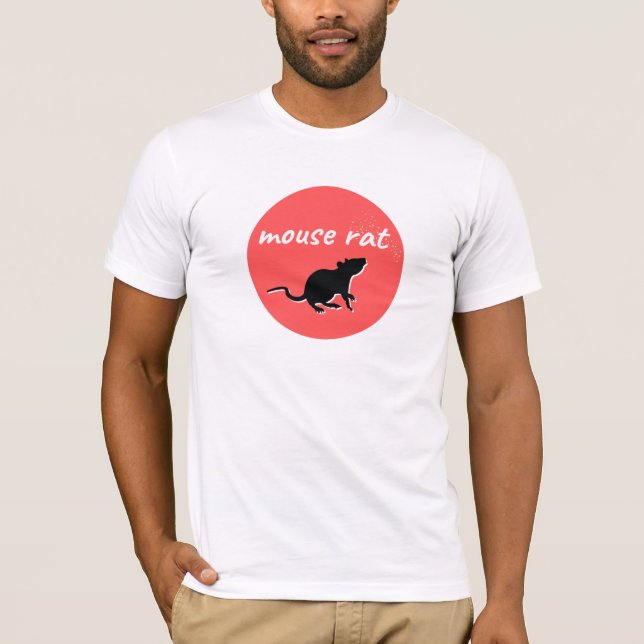 T-shirt Chemise de loisirs, chemise de souris Rat (Devant)