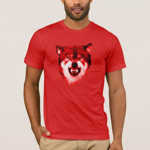 T-SHIRT CHEMISE DE LOUP ROUGE