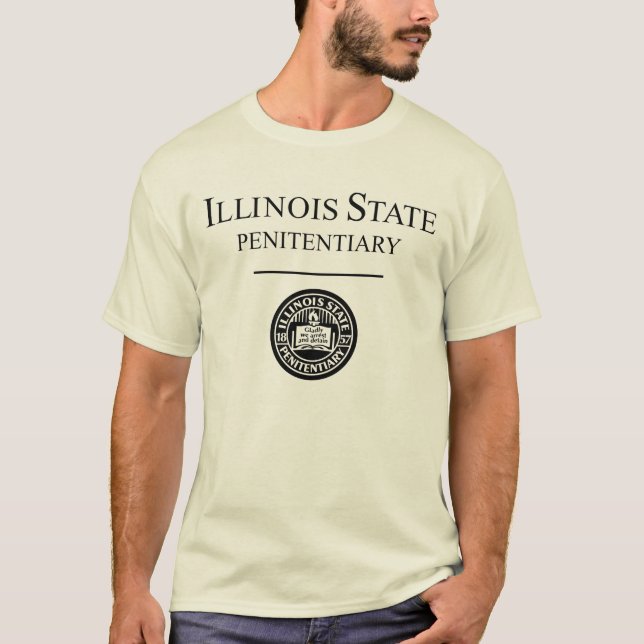 T-shirt Chemise de lumière de prison d'état de l'Illinois (Devant)