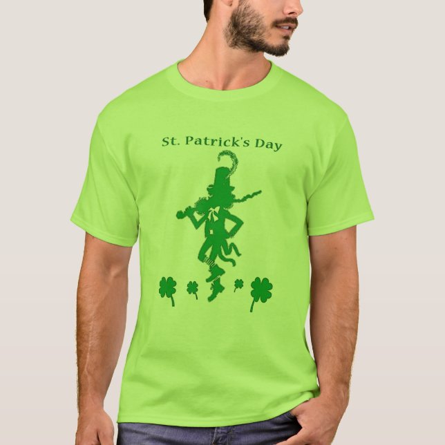 T-shirt Chemise de lutin du jour de St Patrick (Devant)