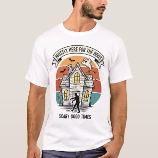 T-shirt Chemise de Maison Hantée Drôle Vintage Halloween É