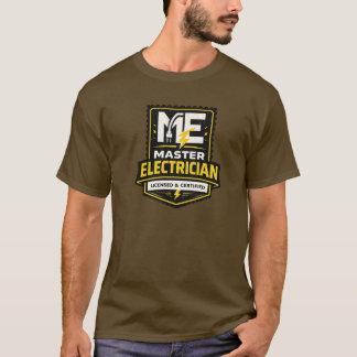 T-shirt Chemise de maître électricien agréé certifié