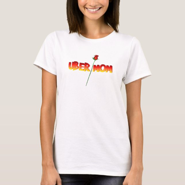 T-shirt Chemise de maman d'Uber (Devant)