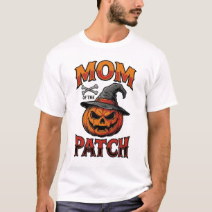 T-shirt Chemise de maman Halloween Citrouille Os Art Vinta
