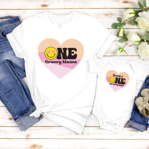 T-shirt Chemise de maman super cool avec visage souriant e