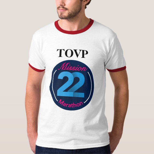 T-shirt Chemise de MARATHON de la MISSION 22 de TOVP (Devant)