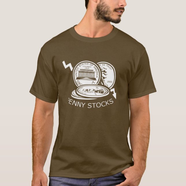 T-shirt Chemise de marché boursier de penny (Devant)