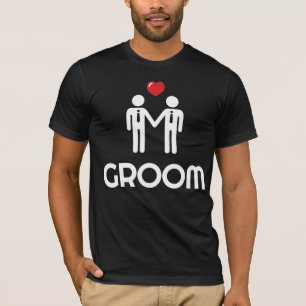 T-shirt Chemise De Mariage Gay Pour Hommes