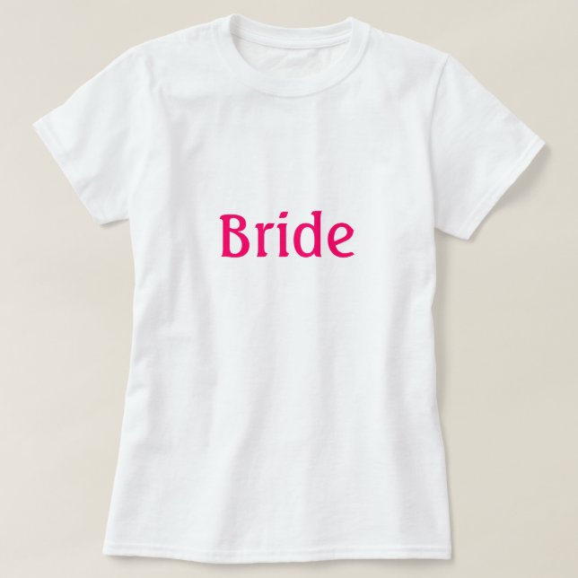 T-shirt Chemise de mariée (Design devant)