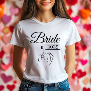 T-shirt Chemise de mariée personnalisée - Drôle Bacheloret