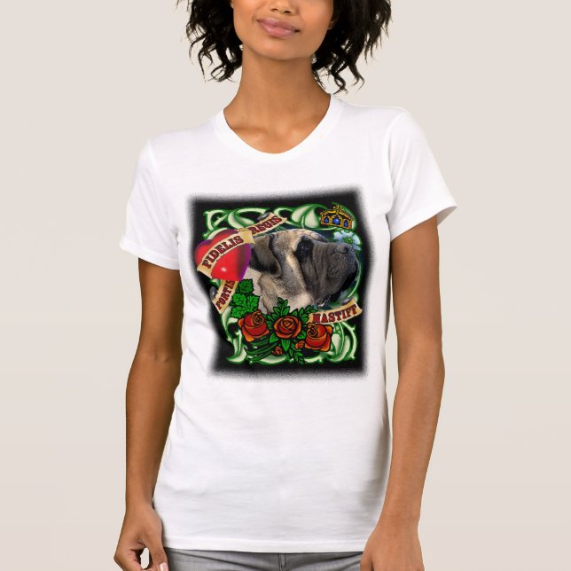 T-shirt Chemise de mastiff de tatouage (Devant)