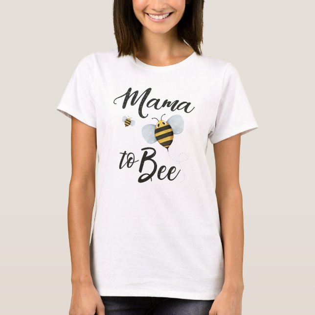 T-shirt Chemise de maternité de maman à bee (Devant)