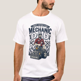 T-shirt Chemise de Mécanicien de la Fête des Pères Papa Dr