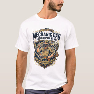 T-shirt Chemise de Mécanicien de la Fête des Pères Papa Dr
